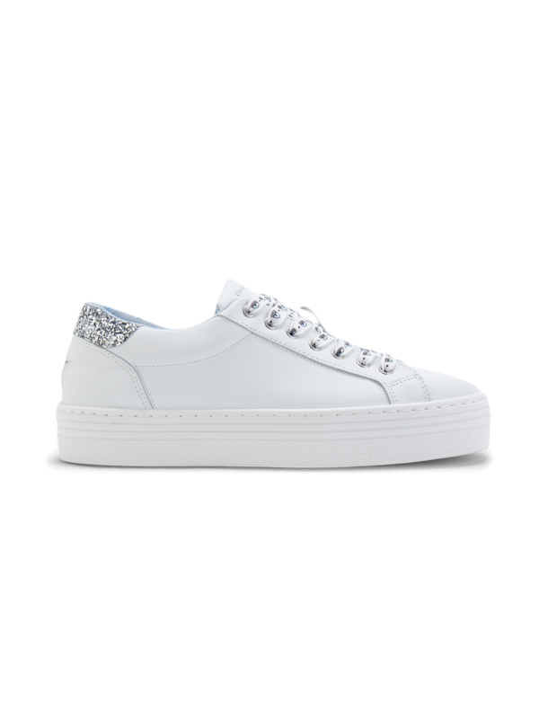 Glitter Eyestar Leather Sneakers