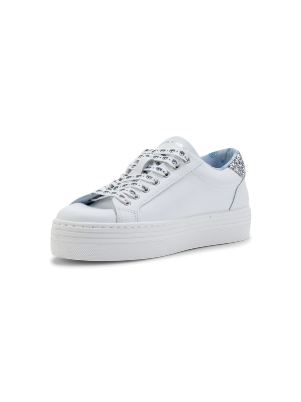 Glitter Eyestar Leather Sneakers