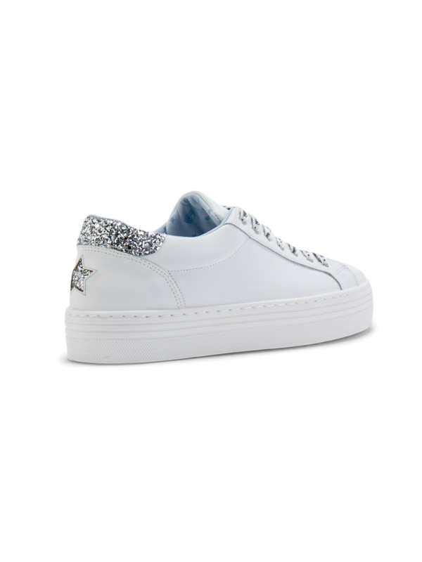 Glitter Eyestar Leather Sneakers