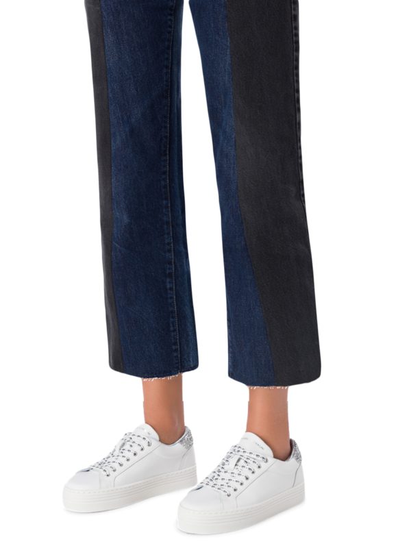 Glitter Eyestar Leather Sneakers
