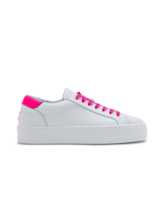 Pink Eyestar Leather Sneakers