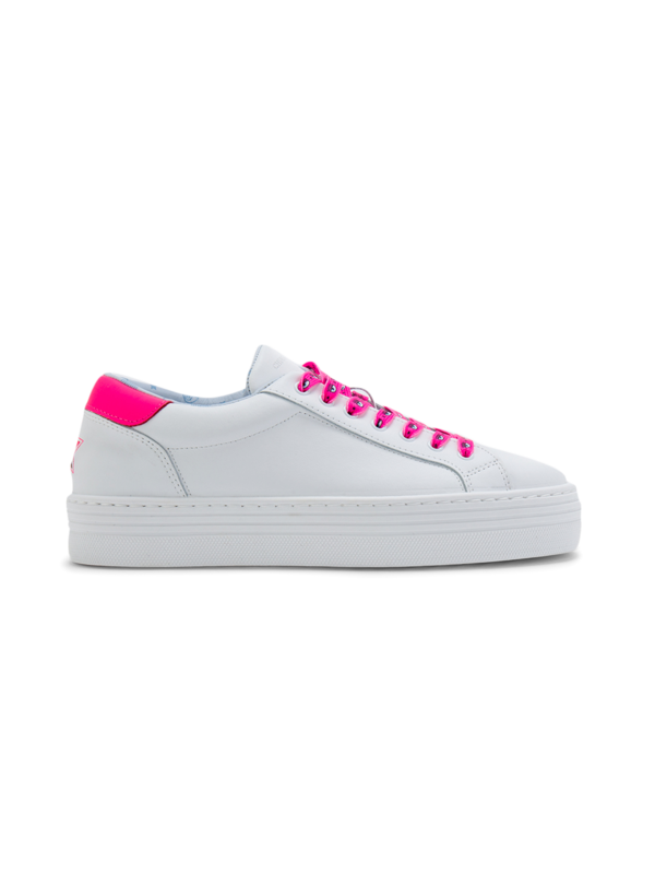 Pink Eyestar Leather Sneakers