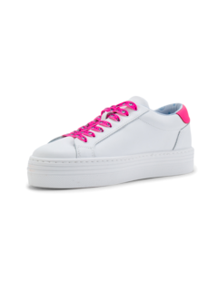 Pink Eyestar Leather Sneakers