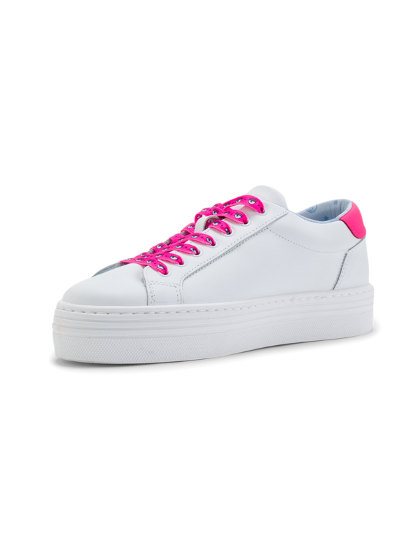 Pink Eyestar Leather Sneakers