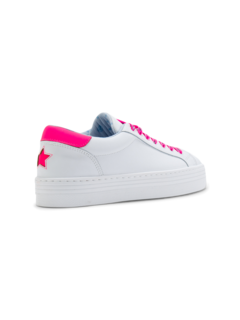 Pink Eyestar Leather Sneakers
