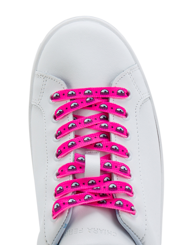 Pink Eyestar Leather Sneakers