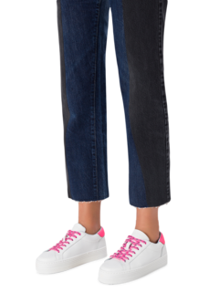 Pink Eyestar Leather Sneakers