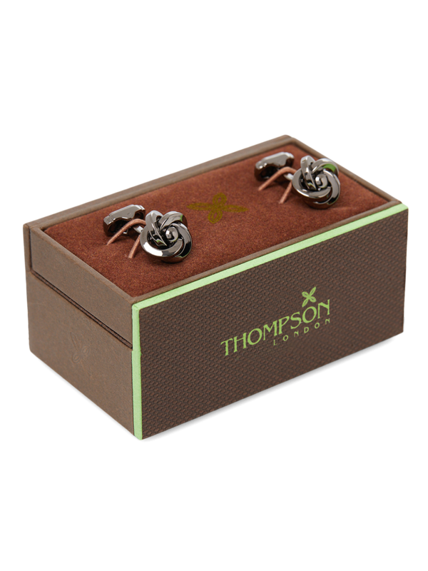 Men Gunmetal Cufflinks