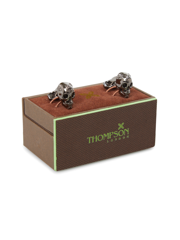 Men Gunmetal Cufflinks