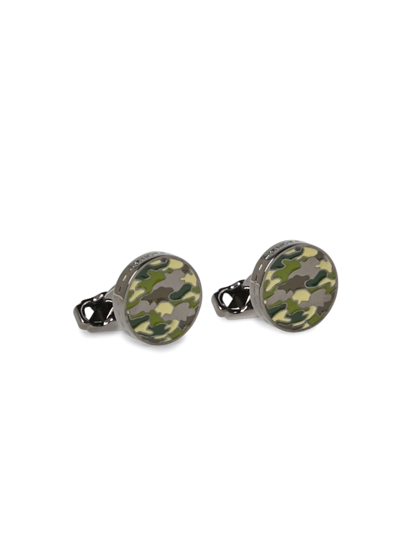 Green Camo-Style Cufflinks