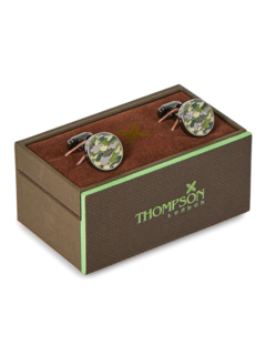 Green Camo-Style Cufflinks