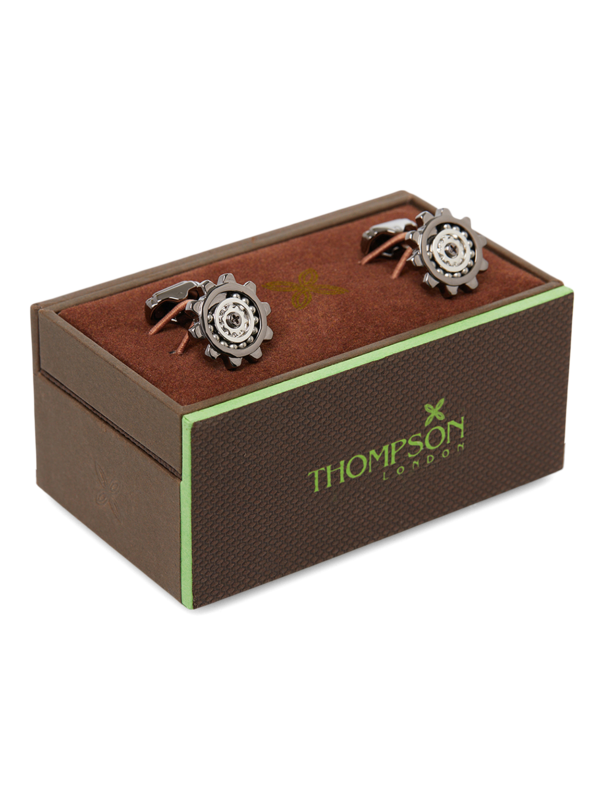 Men Gunmetal Cufflinks