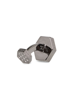 Silver Hexagonal Cufflinks