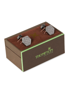 Silver Hexagonal Cufflinks