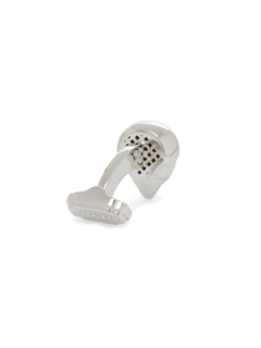 Silver-Toned Skull Cufflinks