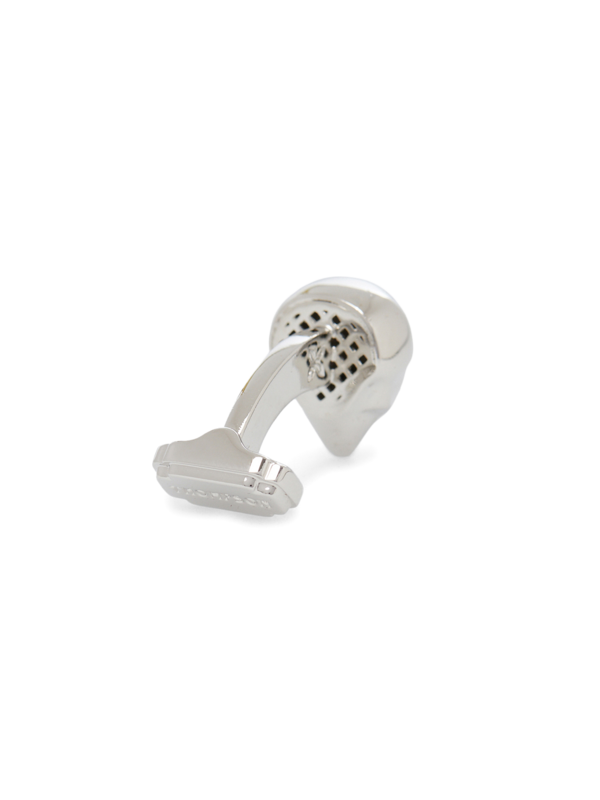 Silver-Toned Skull Cufflinks