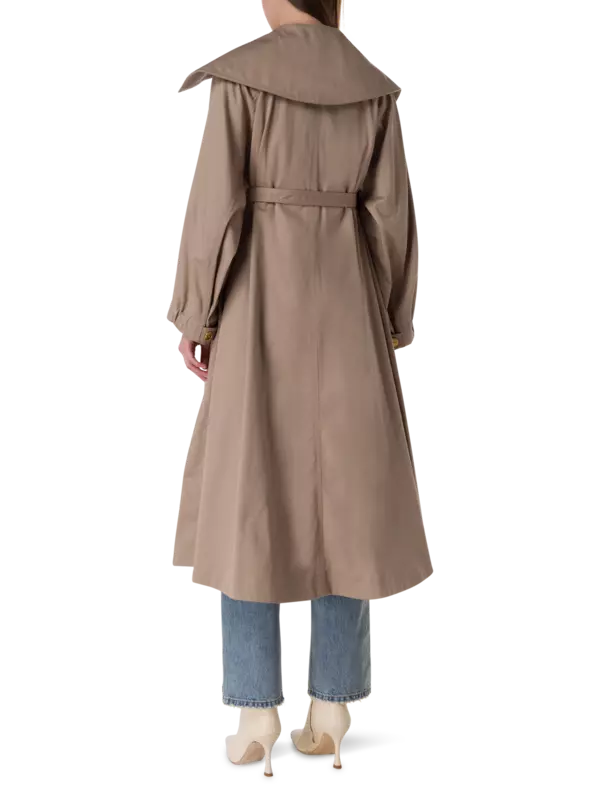 معطف واق من المطر بحزام