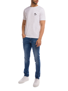Crewneck T-Shirt with Small Patch