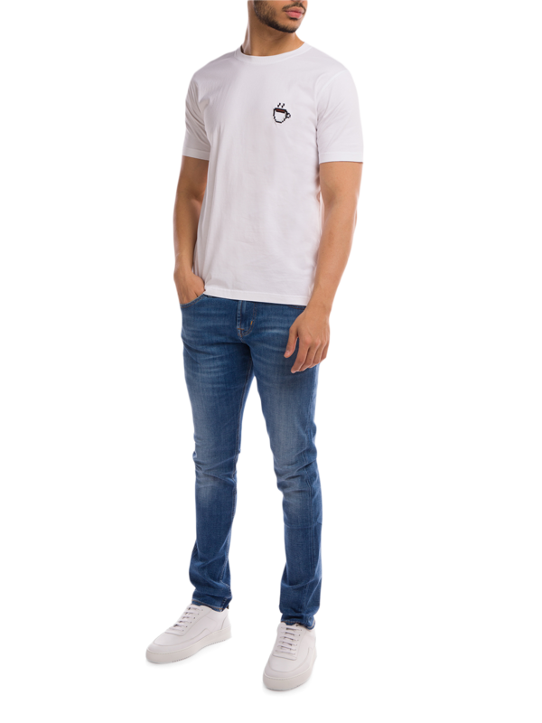 Crewneck T-Shirt with Small Patch