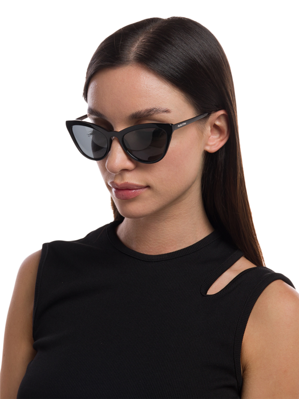 Black Cat-Eyed Sunglasses