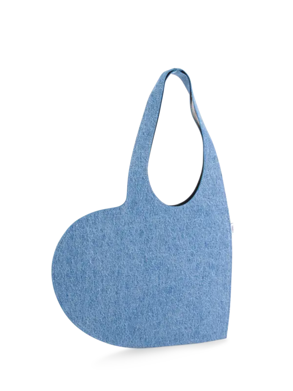 Denim Mini Heart Tote Bag