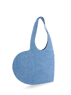 Denim Mini Heart Tote Bag