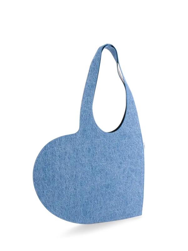 Denim Mini Heart Tote Bag