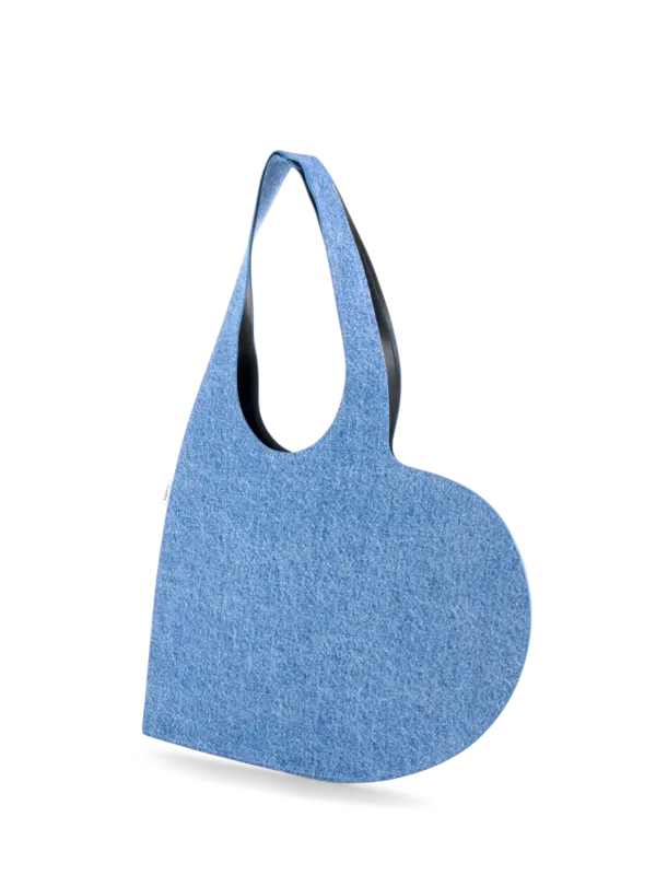 Denim Mini Heart Tote Bag