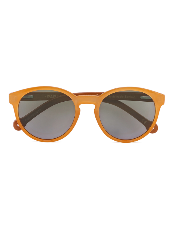 Thin-Rimmed Round Two-Tone Sunglasses