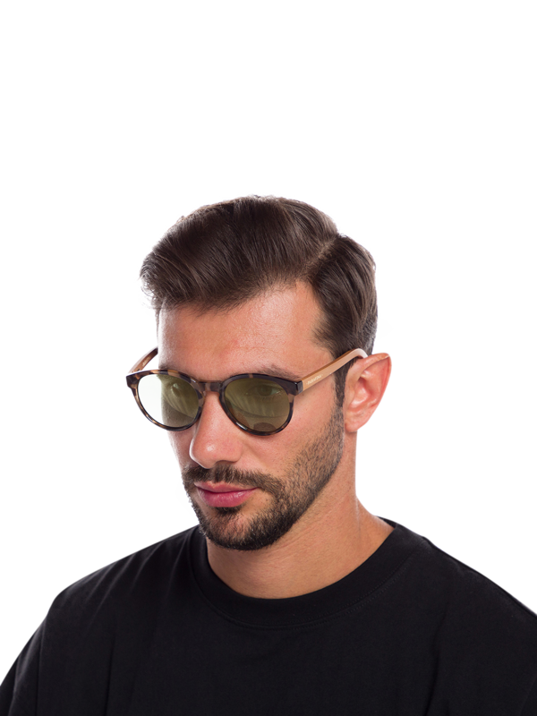 Tortoise Shell Thin Round Sunglasses