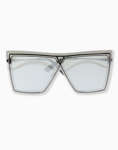 Clear/Metallic Siver Sunglasses