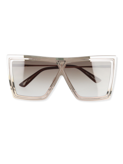 Silver/Grey Angular Sunglasses