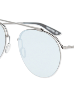 Grey/Silver Aviator Sunglasses