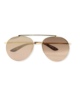 Gold/Brown Aviator Sunglasses
