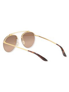 Gold/Brown Aviator Sunglasses