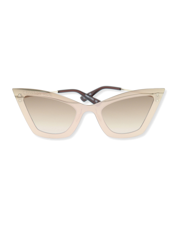 Brown/Gold Oversized Sunglasses