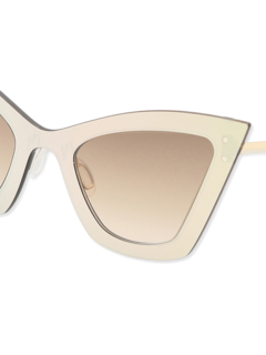 Brown/Gold Oversized Sunglasses