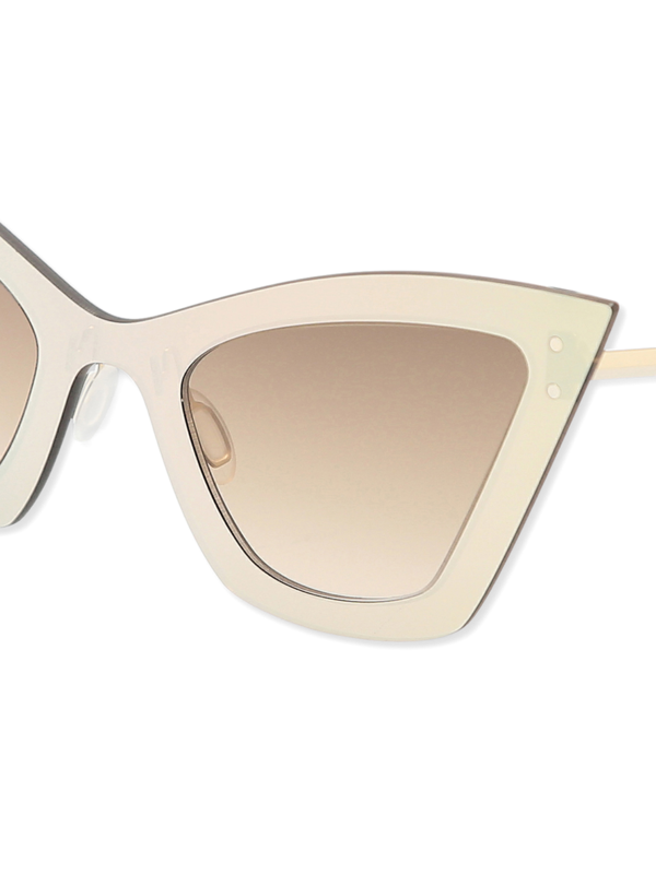 Brown/Gold Oversized Sunglasses