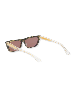 Brown/Tortoiseshell Trapeze Sunglasses