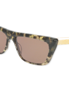 Brown/Tortoiseshell Trapeze Sunglasses