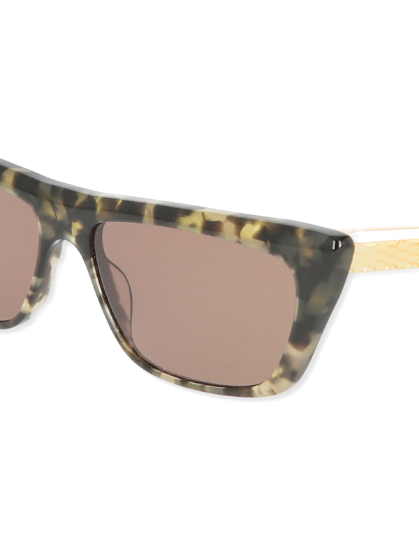 Brown/Tortoiseshell Trapeze Sunglasses