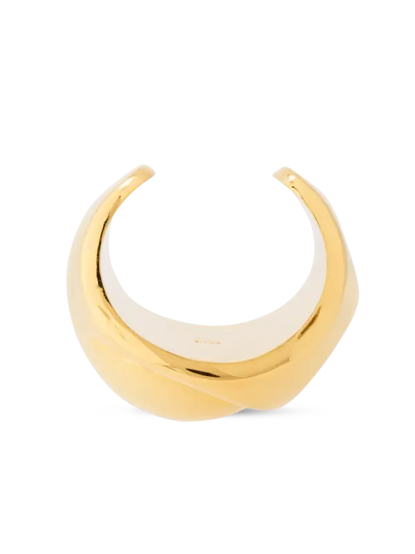 Cubagua Single Handcuff | 24kt Gold Plated Brass