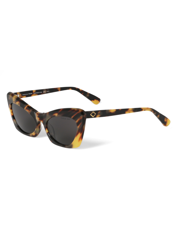 Printed Brown Oversized Sunglasses