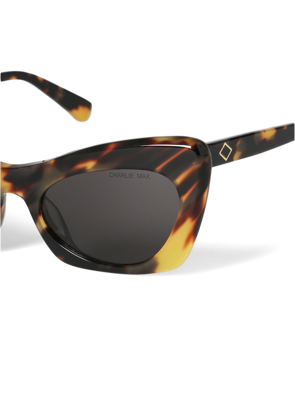 Printed Brown Oversized Sunglasses