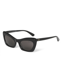 Solid Black Oversized Sunglasses