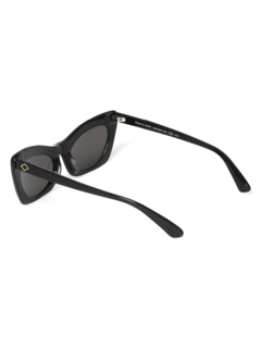 Solid Black Oversized Sunglasses