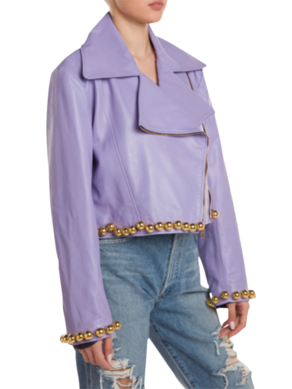 Lilac Alexa Jacket with Golden Spheres
