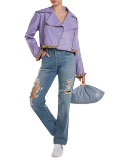 Lilac Alexa Jacket with Golden Spheres