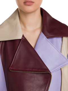 Multi-Color Patchwork Alexa Jacket with Golden Spheres