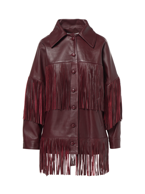 LORETTA FRINGE LEATHER JACKET